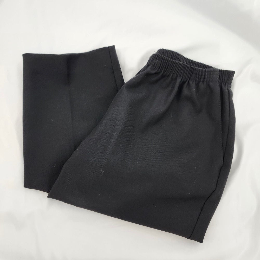 Alfred Dunner Womens Elastic Waist Pull On Pants Size 14 Black Comfort USA